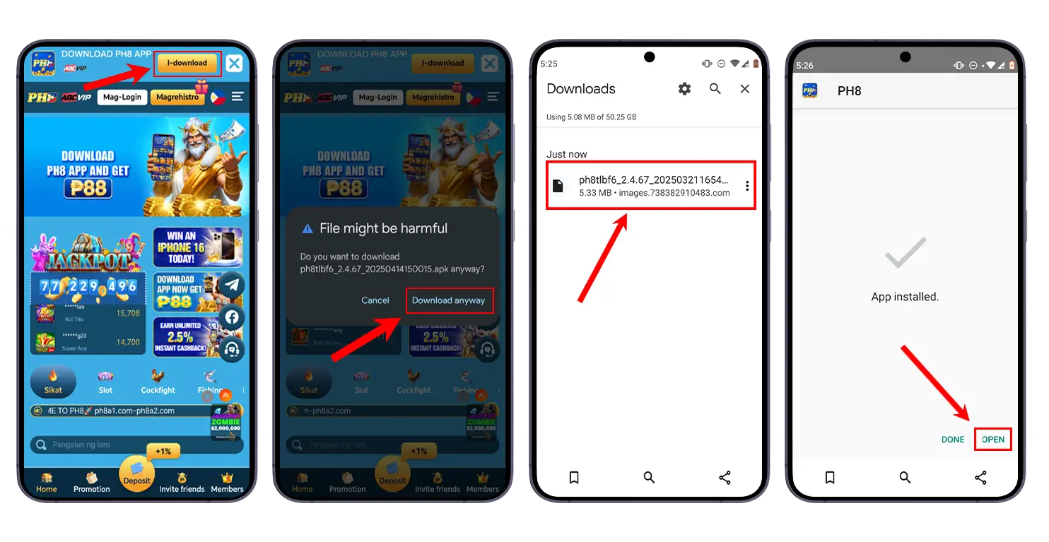 download  ph8 Android