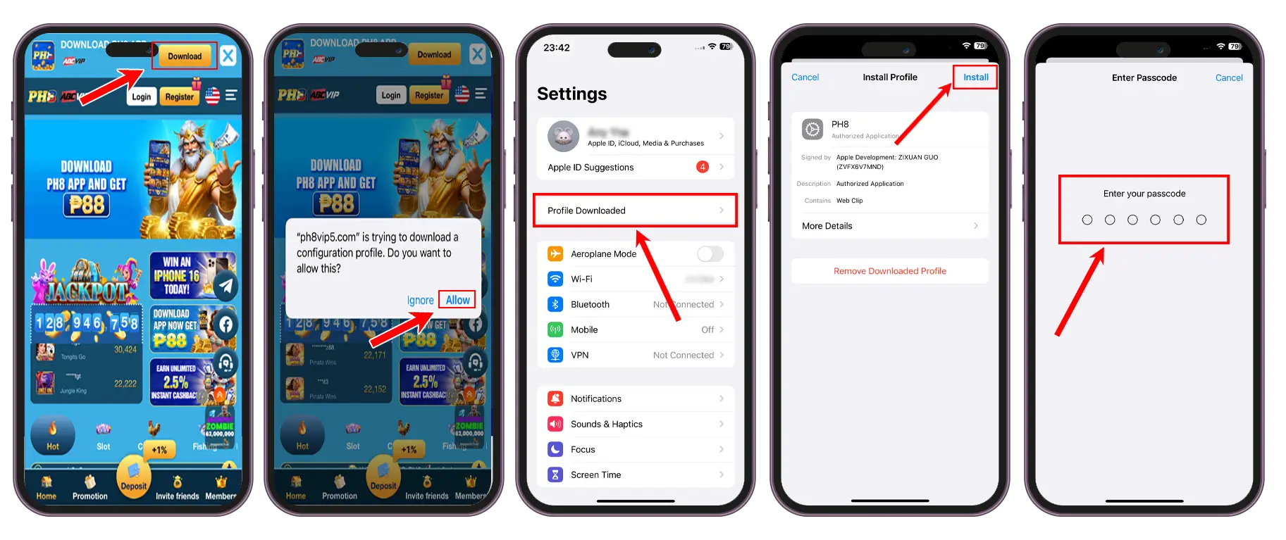 download ph8 ios